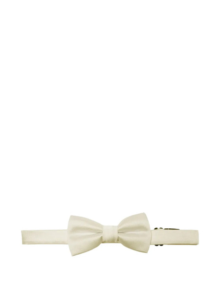  Romano Kids Satin Bow Tie - White 