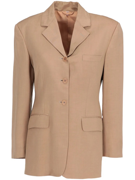  Romeo Gigli Pre-owned 1990 Single-breasted Blazer - Neutrals 