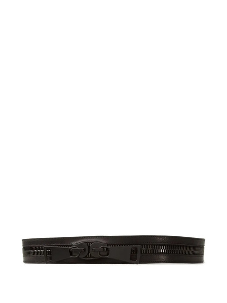  Ronald Pineau Zipper Belt - Black 