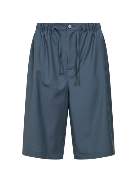  Rose Burrito Drawstring Shorts - Blue 