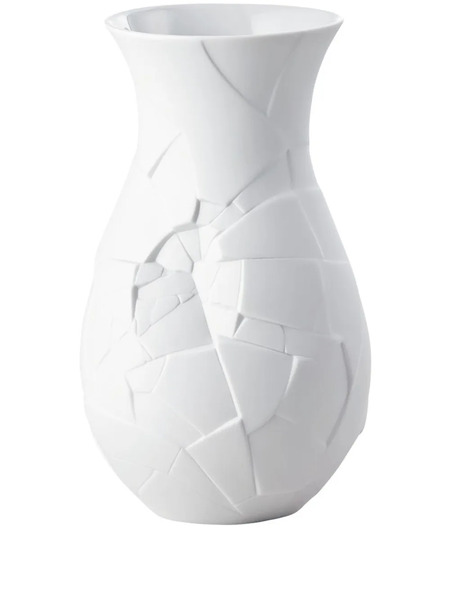  Rosenthal Phases Cracked-effect Vase - White 