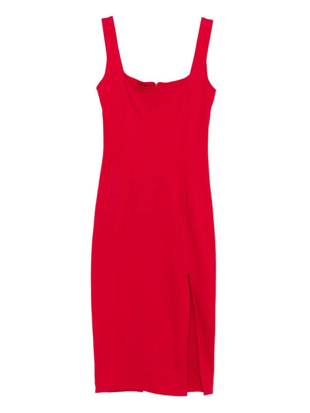  Roserry Kensington Square-neck Split Midi Dress - Red 