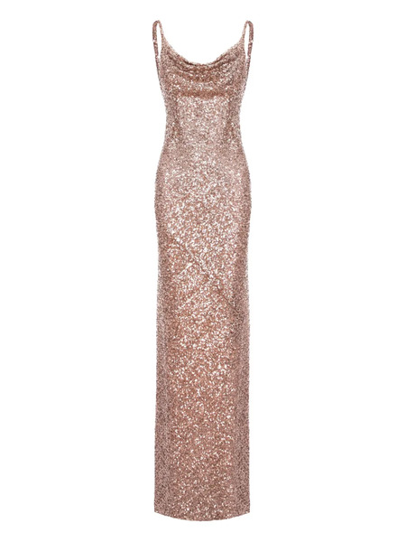  Roserry Margot Sequin Maxi Dress - Gold 