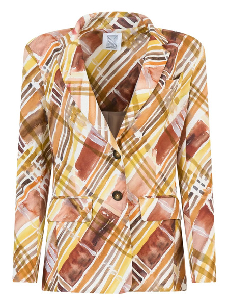  Rosie Assoulin Abstract-print Blazer - Brown 