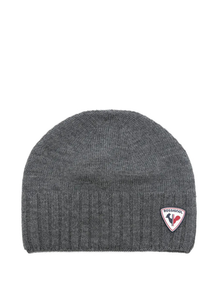  Rossignol Alan Ribbed Logo-patch Beanie - Grey 