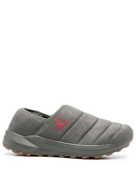  Rossignol Chalet Acinus Leaf Quilted Slippers - Green 