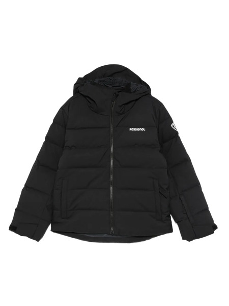  Rossignol Kids Quilted Hooded Jacket - Black 