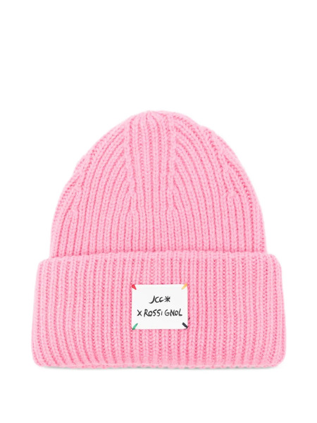  Rossignol X Jcc Stellar Logo-patch Beanie - Pink 