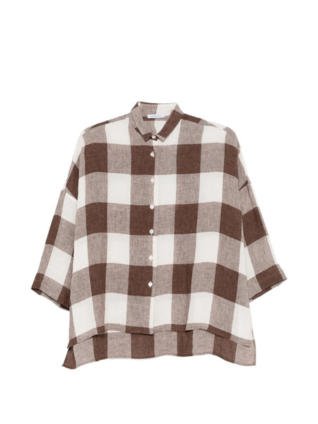  Rosso 35 Check Shirt - Brown 