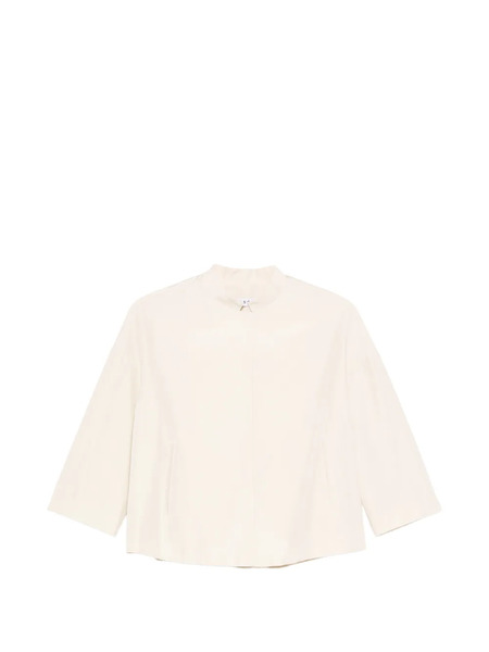  Rosso 35 High-neck Cropped Jacket - Neutrals 