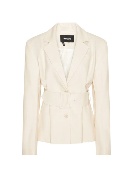  Rotate Birger Christensen Belt-detail Blazer - Neutrals 