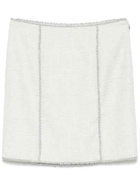  Rotate Birger Christensen Bouclé Mini Skirt - Neutrals 