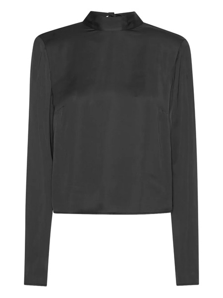  Rotate Birger Christensen Draped-back Top - Black 