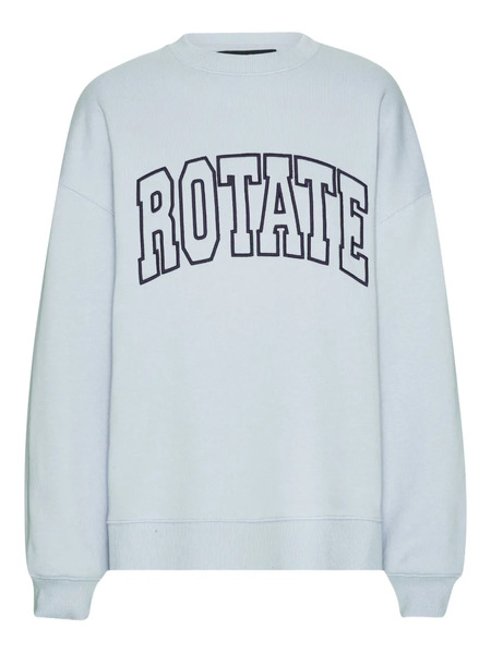  Rotate Birger Christensen Embroidered-logo Sweatshirt - Blue 