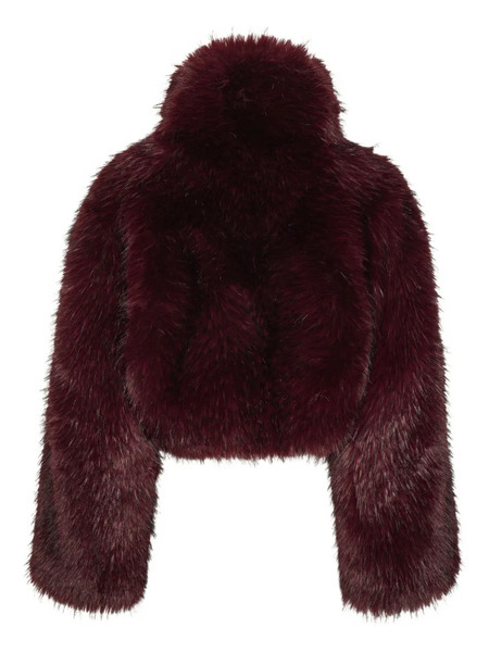  Rotate Birger Christensen High-neck Cropped Jacket - Red 
