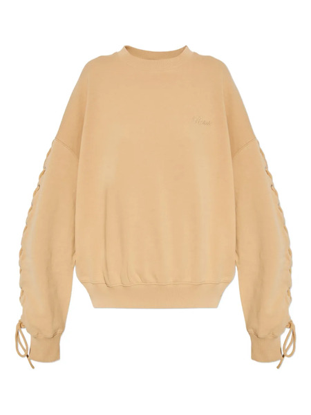  Rotate Birger Christensen Lace-up Sweatshirt - Neutrals 
