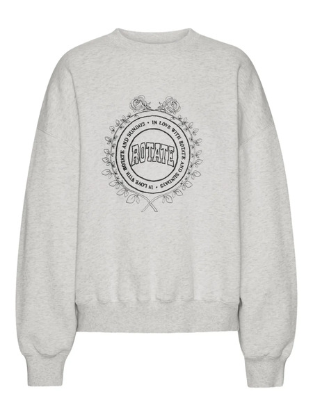  Rotate Birger Christensen Logo Embroidery Sweatshirt - Neutrals 