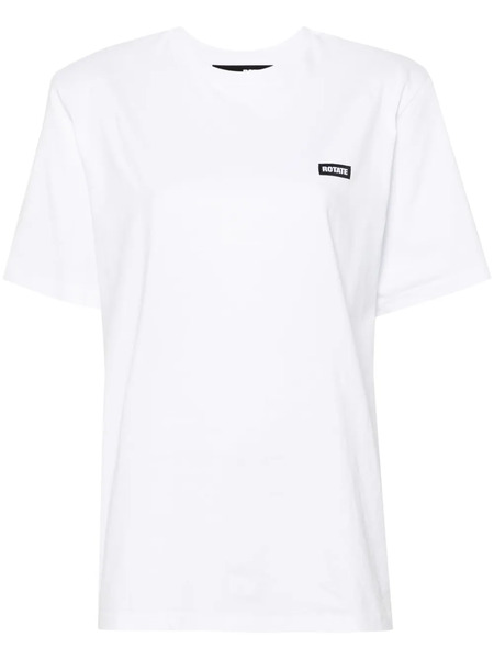  Rotate Birger Christensen Logo-patch T-shirt - White 