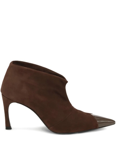  Rotate Birger Christensen Pointed-toe Suede Boots - Brown 