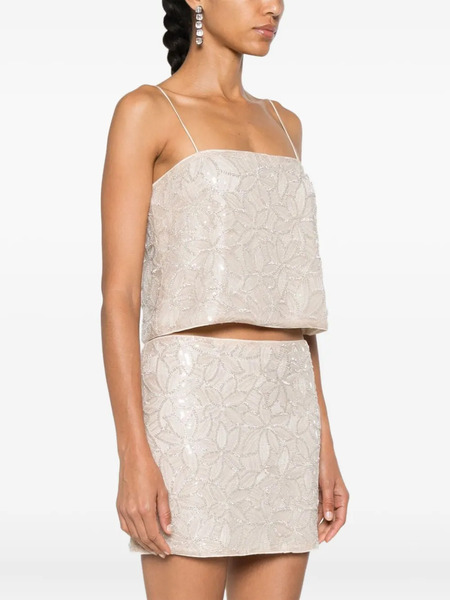  Rotate Birger Christensen Sequin-embellished Blouse - Neutrals 