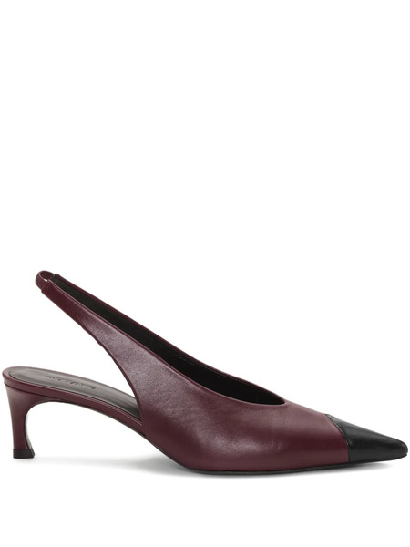 Rotate Birger Christensen Slingback Leather Pumps - Red 