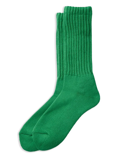  Rototo Ribbed Socks - Green 