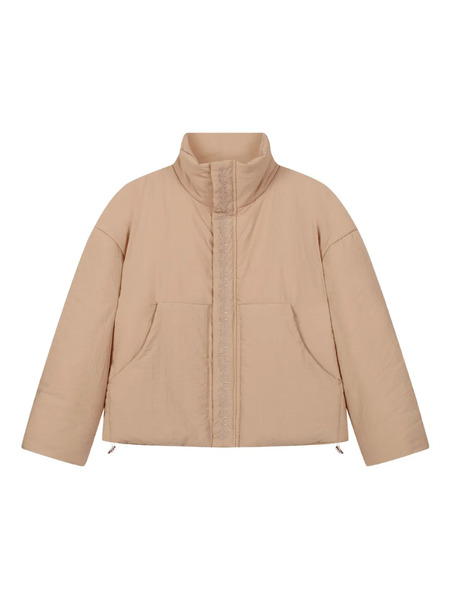  Rough. Embroidered-detail Puffer Jacket - Yellow 