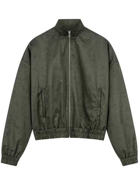  Rough. High-neck Tracksuit Jacket - Green 
