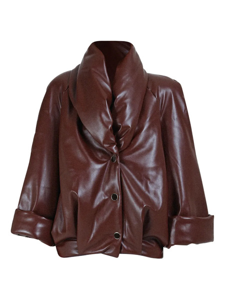  Rowen Rose Button-fastening Jacket - Brown 