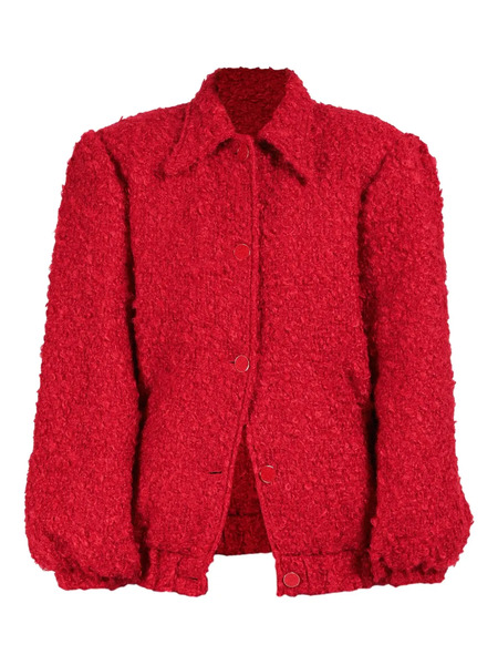  Rowen Rose Button-fastening Jacket - Red 