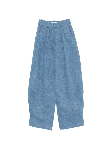  Rowen Rose High-waist Carrot Jeans - Blue 