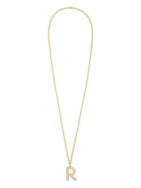  Roxanne Assoulin Big Puffy Initial Necklace - Gold 