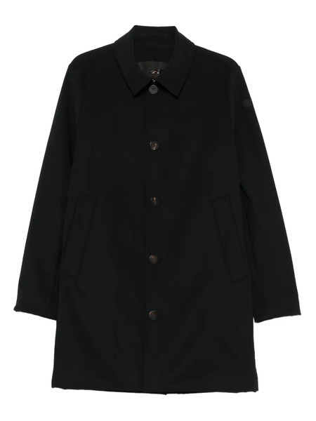  Rrd Button-fastening Coat - Black 