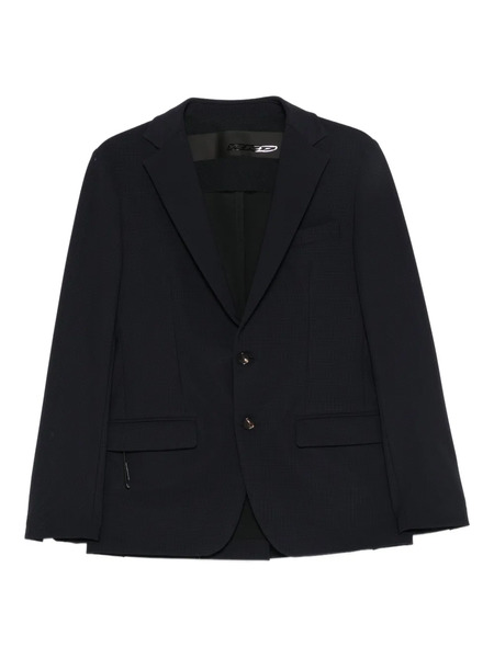  Rrd Pinstripe Button-fastening Blazer - Blue 
