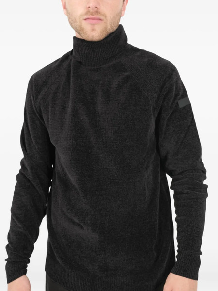  Rrd Roll-neck Patch Sweater - Black 