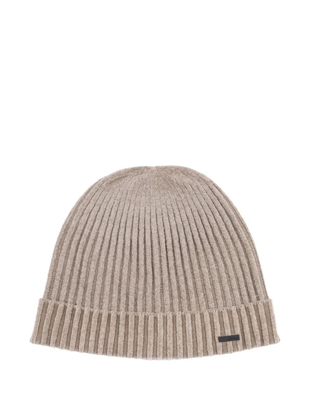  Rrd Velvet-effect Ribbed Beanie - Neutrals 