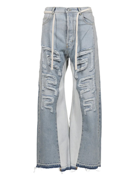  Rrr123 Distressed Jeans - Blue 