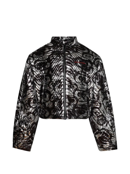  Rrr123 Metallic Print Jacket - Silver 
