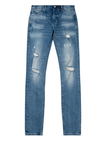  Rta Clayton Distressed Bootcut Jeans - Blue 