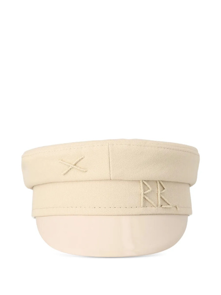  Ruslan Baginskiy Baker Boy Embroidered Hat - Neutrals 