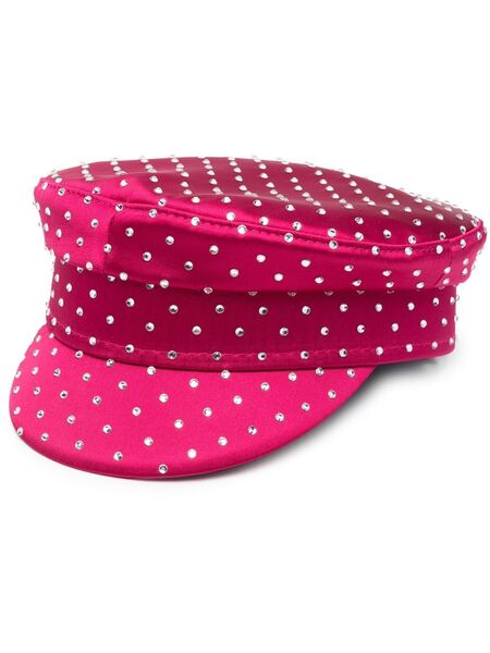  Ruslan Baginskiy Embellished Baker Boy Cap - Pink 