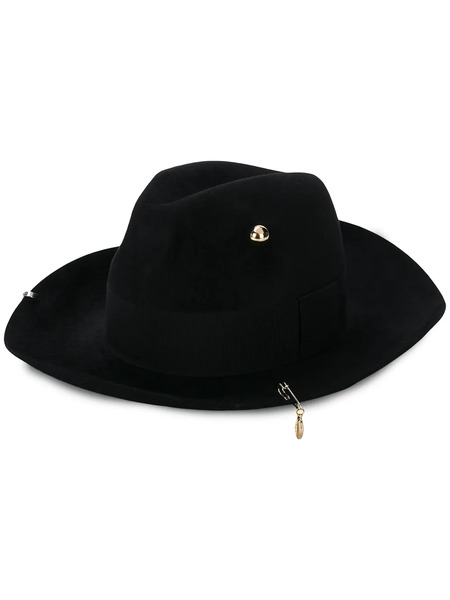  Ruslan Baginskiy Embellished Fedora Hat - Black 