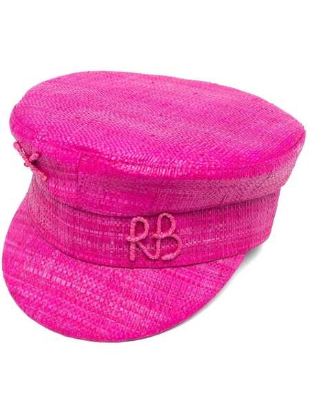  Ruslan Baginskiy Embroidered-logo Baker Boy Hat - Pink 
