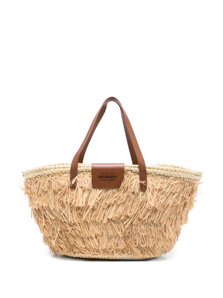  Ruslan Baginskiy Fringed Top-handle Tote Bag - Neutrals 