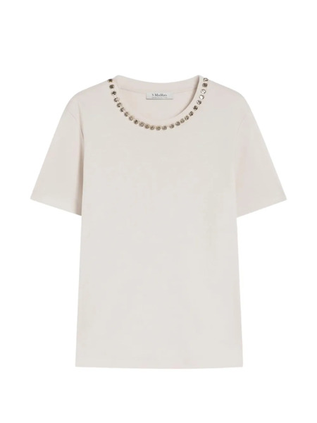  's Max Mara Beaded T-shirt - Neutrals 
