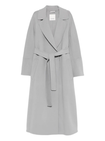  's Max Mara Belted Wool Coat - Grey 