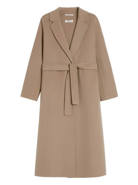  's Max Mara Belted Wool Coat - Neutrals 