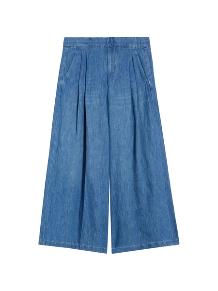  's Max Mara Cropped Wide-leg Jeans - Blue 