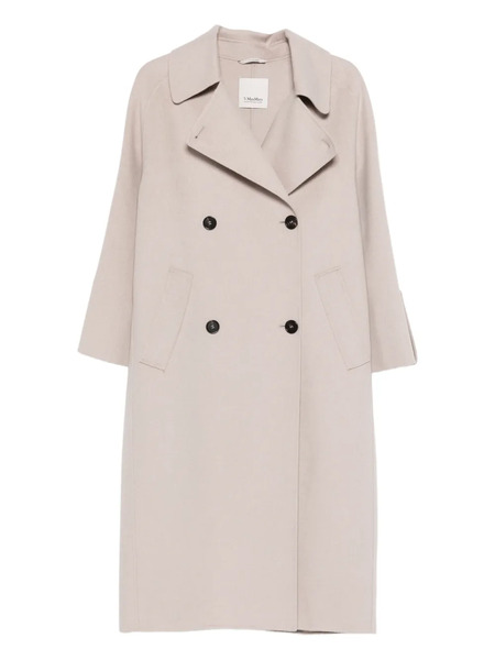  's Max Mara Double-breasted Notched Coat - Neutrals 