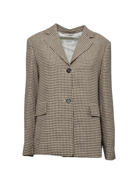  's Max Mara Gita Checked Blazer - Neutrals 